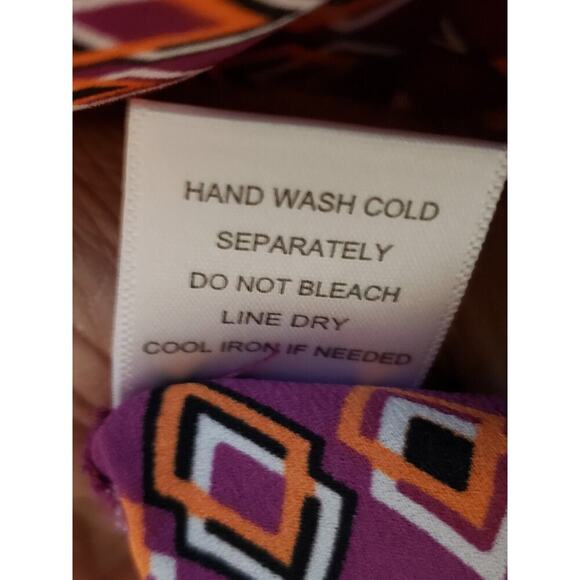 Pleione Women's Multicolor 100% Polyester V-Neck Long Sleeve Top Blouse Size S - Picture 11 of 13